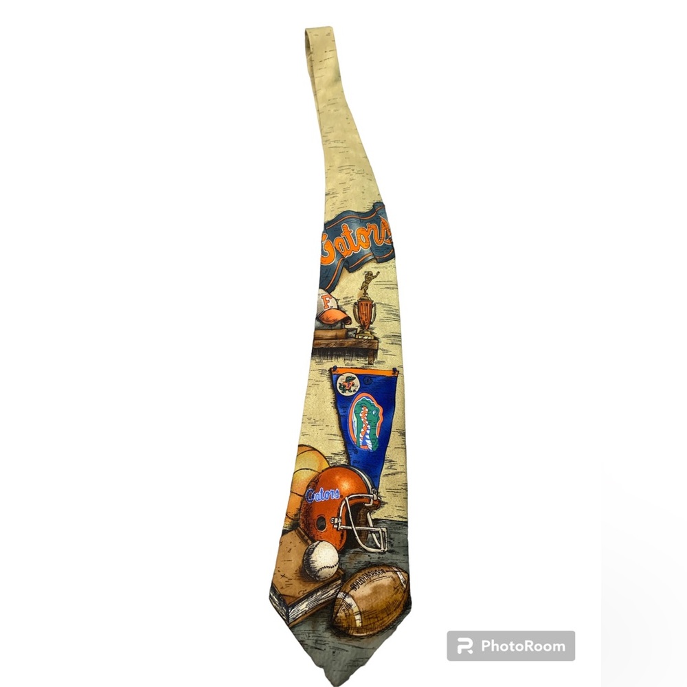 Vintage UF University of Florida Gators Eagle Wings Men's Neck Tie 100% Silk